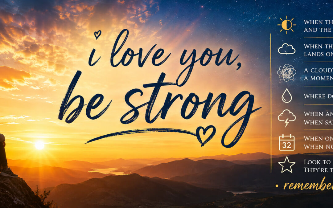 I Love You, Be Strong